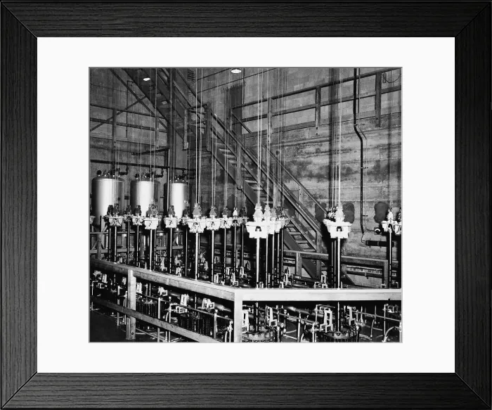 Framed Print : The vertical safety rods and the cables that support them at the top of the atomic pile of a reactor at the Manhattan Project Hanford site Framed Print : The vertical safety rods and the cables that support them at the top of the atomic pile of a reactor at the Manhattan Project Hanford site