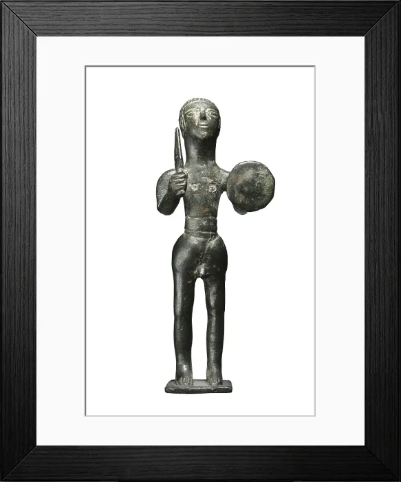 Framed Print : Iberian Ex-Voto. Warrior with a Shield. Iberian art. Sculpture on bronze. SPAIN. Madrid. National Museum of Archaeology. Proc: SPAIN. Santa Elena Framed Print : Iberian Ex-Voto. Warrior with a Shield. Iberian art. Sculpture on bronze. SPAIN. Madrid. National Museum of Archaeology. Proc: SPAIN. Santa Elena