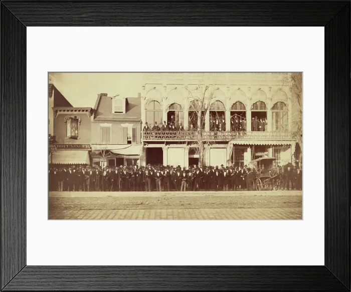 Framed Print : Group portrait of the attendees of the National Equal Rights Convention, on Dec. 9th, 1873, in Washington, D.C Framed Print : Group portrait of the attendees of the National Equal Rights Convention, on Dec. 9th, 1873, in Washington, D.C
