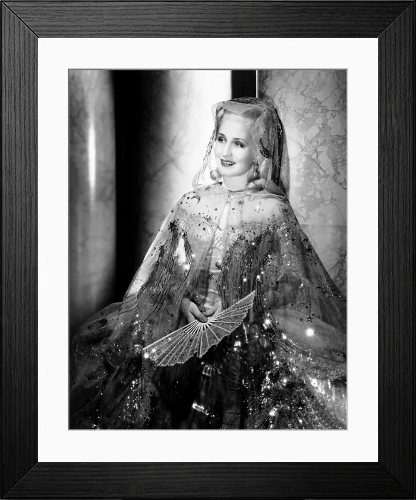 Framed Print : MARIE ANTOINETTE, Norma Shearer, in a costume by Adrian, 1938