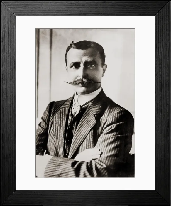 Framed Print : Louis Bleriot was the first man to fly the English Channel, winning the £1, 000 prize offered by the London Daily Mail
