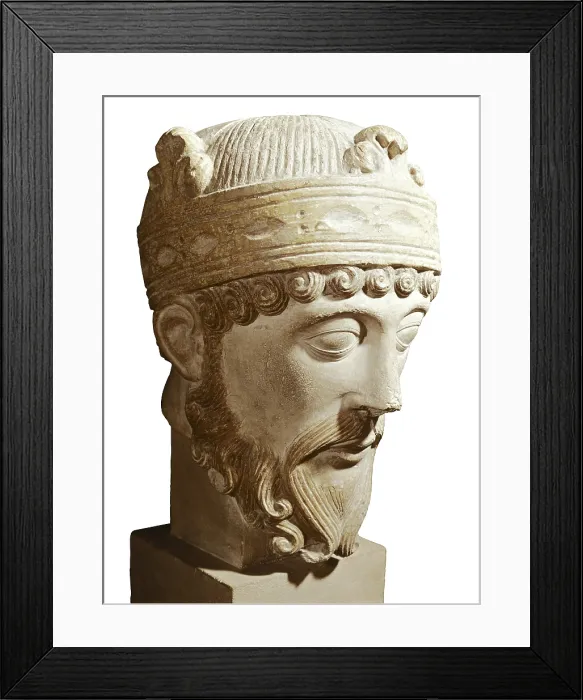 Framed Print : LOTHAIR (941-986). King of France (954-986). Polychrome sculpture (12th c.). Romanesque art. Sculpture on rock. FRANCE. Reims. Saint Remi Museum Framed Print : LOTHAIR (941-986). King of France (954-986). Polychrome sculpture (12th c.). Romanesque art. Sculpture on rock. FRANCE. Reims. Saint Remi Museum