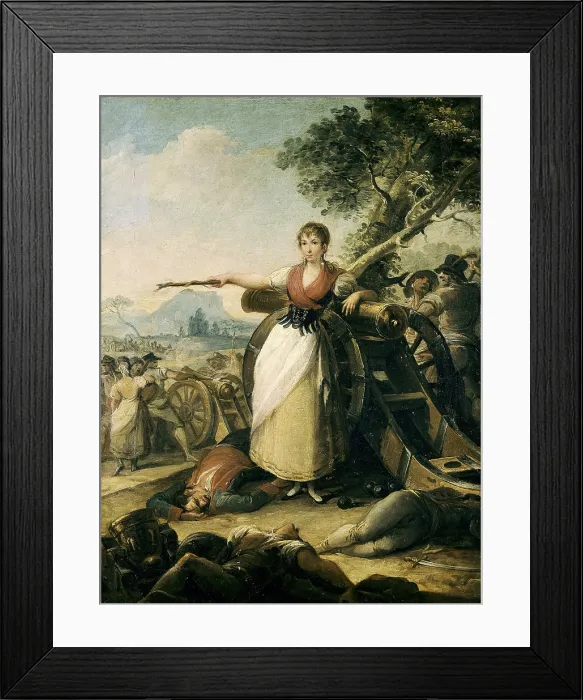Framed Print : GALVEZ, Juan (1774-1848). Agustina of Aragon. 1848. 1848. Spainsh heroine who defended the Portillo in Saragosse. Oil on canvas. SPAIN. Madrid. LAzaro Galdiano Foundation Framed Print : GALVEZ, Juan (1774-1848). Agustina of Aragon. 1848. 1848. Spainsh heroine who defended the Portillo in Saragosse. Oil on canvas. SPAIN. Madrid. LAzaro Galdiano Foundation