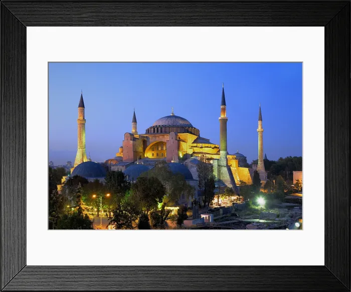 Framed Print : TURKEY. Istanbul. Hagia Sophia (Basilica of St. Sophia). Early Byzantine art. - Lucas Vallecillos / Iberfoto / Everett Collection (154203)**US SALES ONLY**