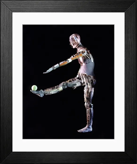 Framed Print : Anthropomorphic robot capable of simulating human movements and bio-physiological responses, such as the ability to sweat Framed Print : Anthropomorphic robot capable of simulating human movements and bio-physiological responses, such as the ability to sweat