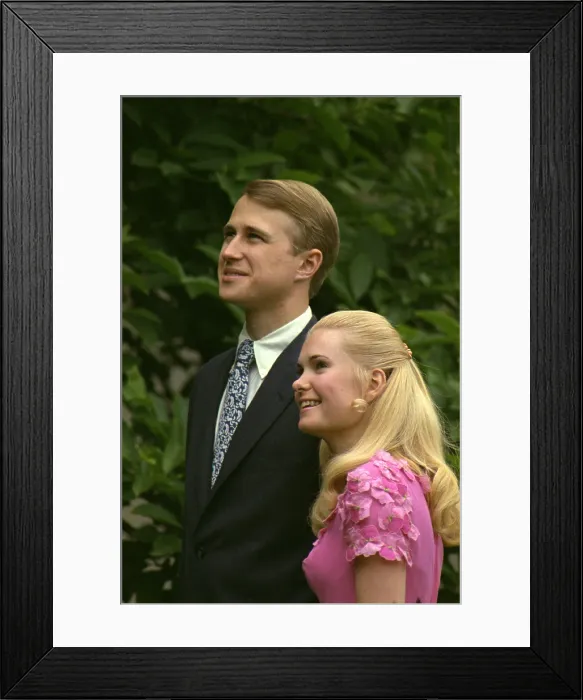 Framed Print : Tricia and Edward Cox were married at the White House on June 12 1971. They remained active in Republican politics