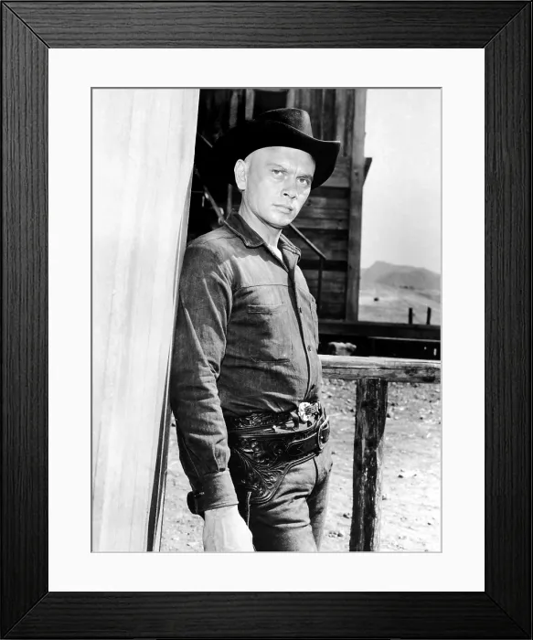 Framed Print : THE MAGNIFICENT SEVEN, Yul Brynner, 1960