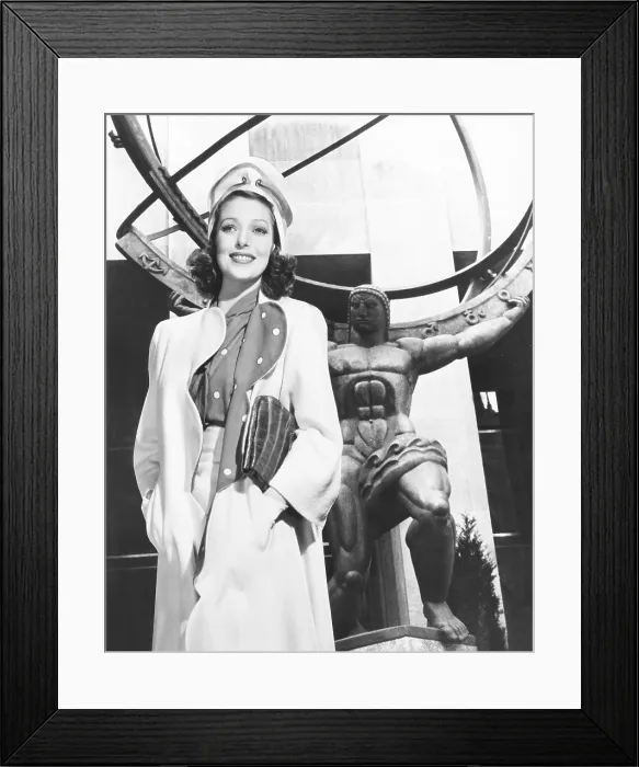 Framed Print : ETERNALLY YOURS, Loretta Young at the New York World's Fair, 1939 Framed Print : ETERNALLY YOURS, Loretta Young at the New York World's Fair, 1939