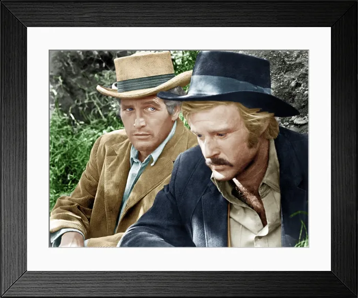 Framed Print : BUTCH CASSIDY AND THE SUNDANCE KID, from left: Paul Newman, Robert Redford, 1969. TM and Copyright 20th Century Fox Film Corp. All rights reserved / Courtesy: Everett Collection