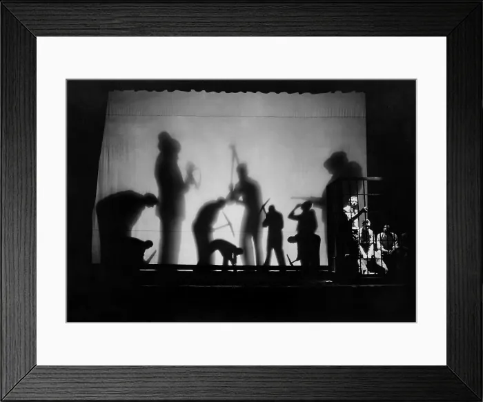 Framed Print : WPA Federal Theater Project, AAA Plowed Under, 1935. The play was a Living Newspaper, a dramatic presentation of factual information. (BSLOC_2013_7_97)