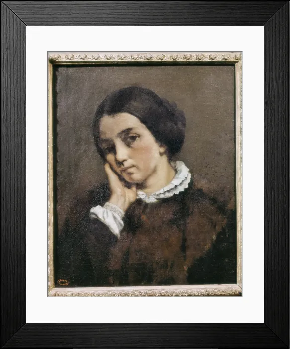 Framed Print : COURBET, Gustave (1819-1877). Portrait of Zelie Courbet. 1846. Realism. Oil on canvas. BRAZIL. Sao Paulo. Sao Paulo Museum of Art Framed Print : COURBET, Gustave (1819-1877). Portrait of Zelie Courbet. 1846. Realism. Oil on canvas. BRAZIL. Sao Paulo. Sao Paulo Museum of Art
