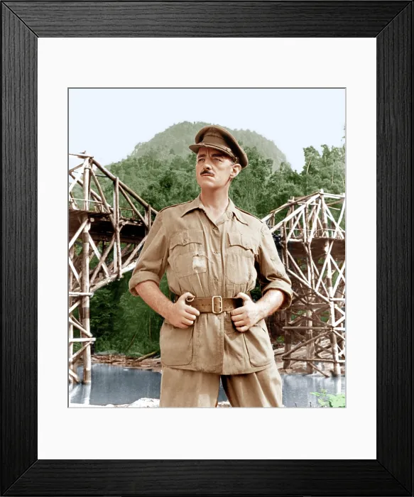 Framed Print : THE BRIDGE ON THE RIVER KWAI, Alec Guinness, 1957