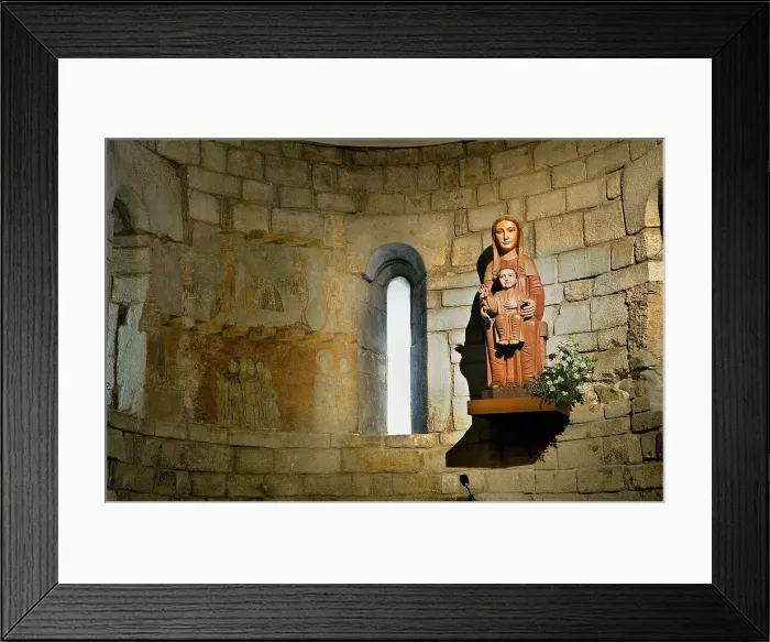 Framed Print : Bossost. Church of Era Purificacion de Maria. Inside. Romanesque art. - Lucas Vallecillos / Iberfoto / Everett Collection (512830)**US SALES ONLY**