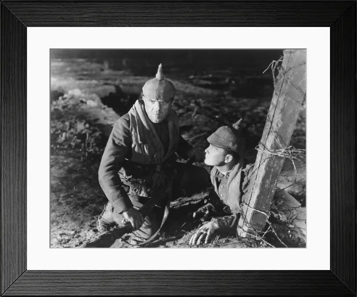 Framed Print : ALL QUIET ON THE WESTERN FRONT, from left: Louis Wolheim, Lew Ayres, 1930 Framed Print : ALL QUIET ON THE WESTERN FRONT, from left: Louis Wolheim, Lew Ayres, 1930