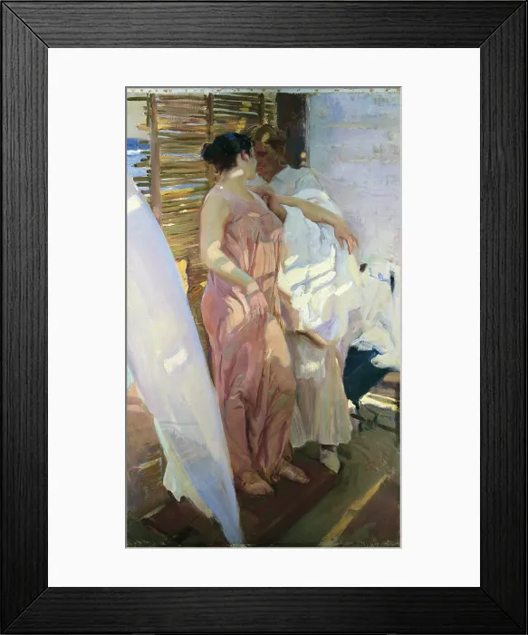 Framed Print : SOROLLA, Joaquin (1863-1923). After the bath. 1916. Post-Impressionism. Oil on canvas. SPAIN. Madrid. Sorolla Museum Framed Print : SOROLLA, Joaquin (1863-1923). After the bath. 1916. Post-Impressionism. Oil on canvas. SPAIN. Madrid. Sorolla Museum
