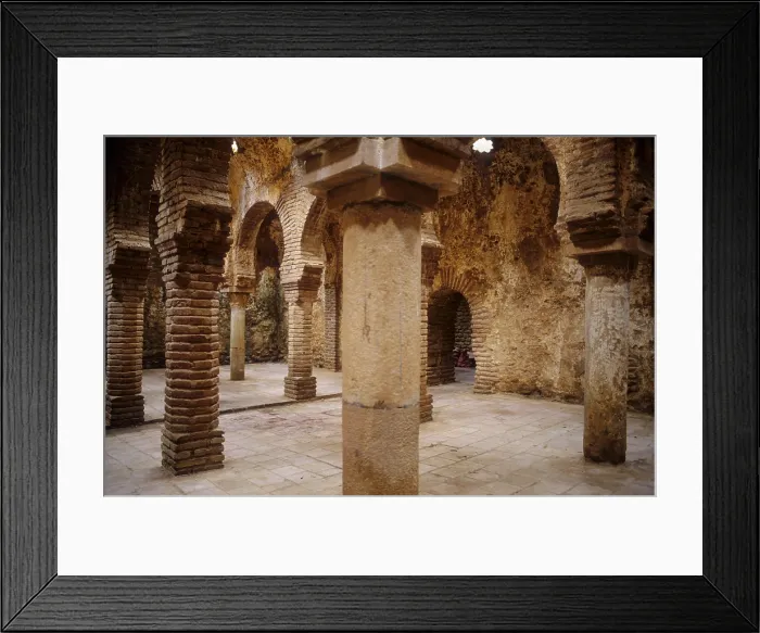 Framed Print : SPAIN. Ronda. Moorish baths (13th-14th centuries). Main hall. - Lucas Vallecillos / Iberfoto / Everett Collection (157021)**US SALES ONLY** Framed Print : SPAIN. Ronda. Moorish baths (13th-14th centuries). Main hall. - Lucas Vallecillos / Iberfoto / Everett Collection (157021)**US SALES ONLY**