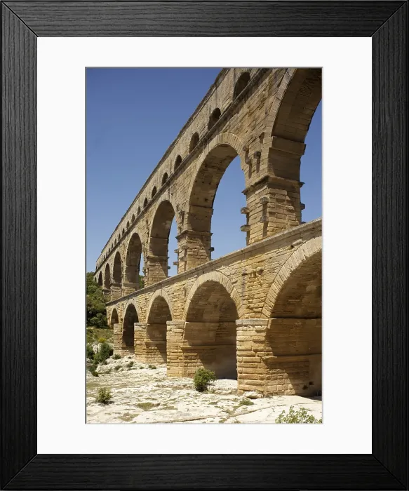 Framed Print : FRANCE. Vers-Pont-du-Gard. Roman aqueduct and bridge on river Gard (Pont du Gard). Built in 1st AD. - Paul Maeyaert / Iberfoto / Everett Collection (244629)**US SALES ONLY** Framed Print : FRANCE. Vers-Pont-du-Gard. Roman aqueduct and bridge on river Gard (Pont du Gard). Built in 1st AD. - Paul Maeyaert / Iberfoto / Everett Collection (244629)**US SALES ONLY**