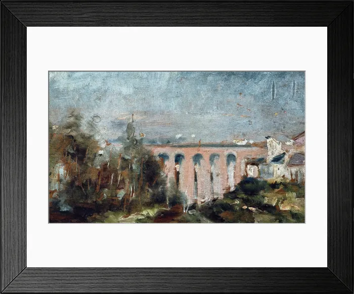 Framed Print : TOULOUSE-LAUTREC, Henri de (1864-1901). Viaduct of Castelviel in Albi. 1880. Oil on wood. FRANCE. Albi. Toulouse-Lautrec Museum
