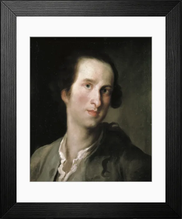 Framed Print : MAELLA, Mariano Salvador (1739-1819). Self-portrait. Neoclassicism. Oil on canvas. SPAIN. Madrid. St. Fernando Royal Academy Museum. - P