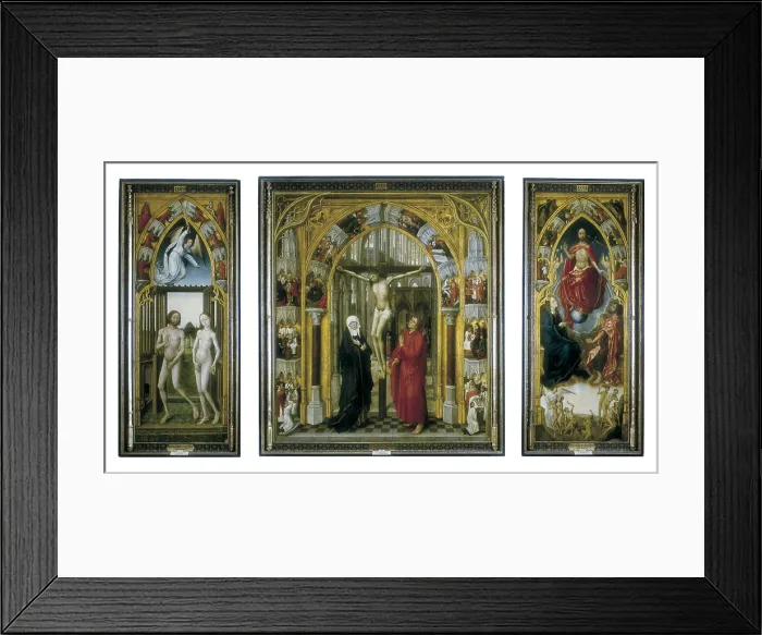 Framed Print : STOCKT, Vrancke van der (1420-1495). Triptych of the Redemption. ca. 1460 Framed Print : STOCKT, Vrancke van der (1420-1495). Triptych of the Redemption. ca. 1460