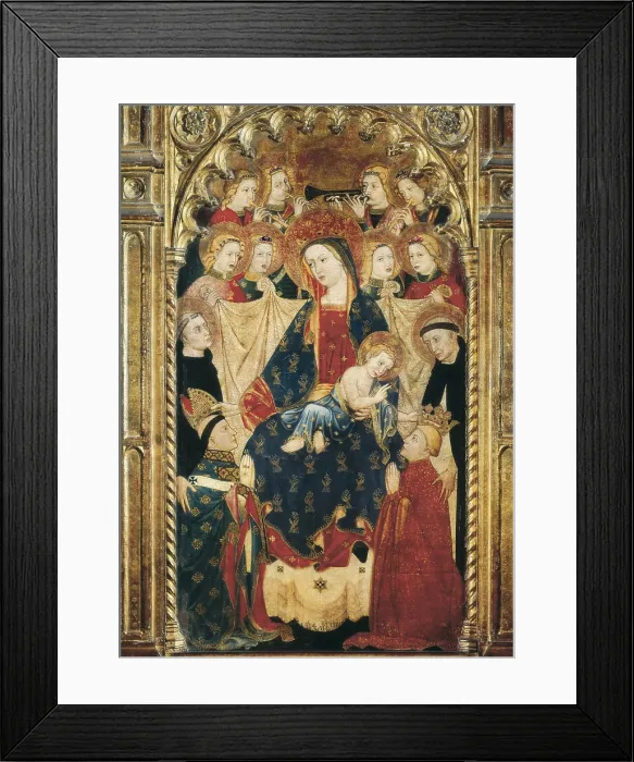 Framed Print : RODRIGUEZ DE TOLEDO, Juan (14th c. - 15th c.). Altarpiece of the Archbishop don Sancho de Rojas. ca. 1410 - 1415