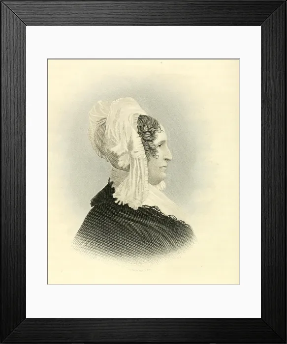 Framed Print : Emma Willard (1787-1870) was an American women's rights advocate who founded the first women's school of higher education. Ca. 1830