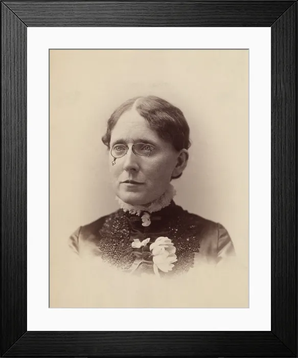 Framed Print : Frances Willard (1839-1898), American temperance reformer