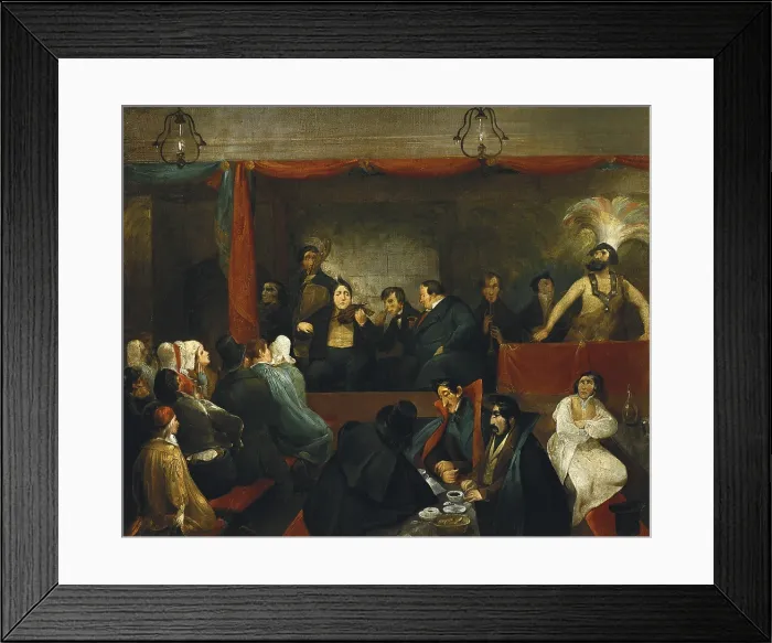 Framed Print : TRAVIES DE VILLIERS, Charles Joseph (1804-1859). Blind men at Palais Royal. 1840. Oil on canvas. FRANCE. Paris. Musee Carnavalet (Carnavalet Museum)