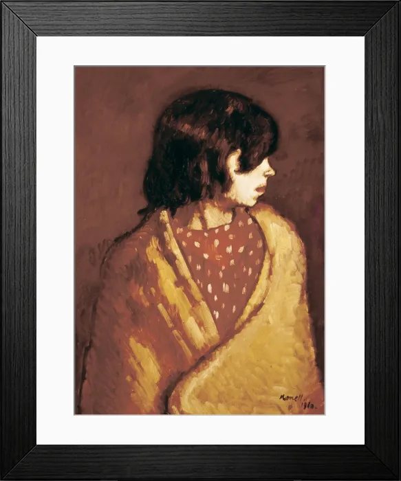 Framed Print : NONELL i MONTURIOL, Isidre (1873-1911). Assumpcio. 1910. Oil on cardboard. Oil. SPAIN. Monistrol de Montserrat. Museum of Montserrat. - P