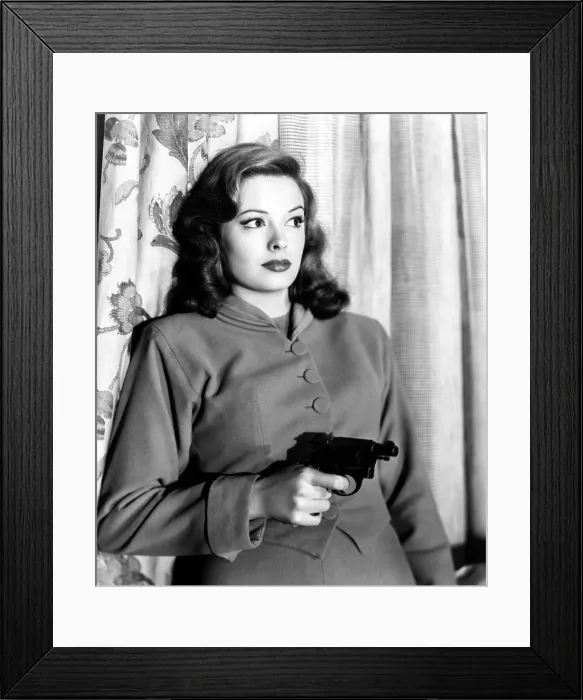Framed Print : THE FALCON'S ALIBI, Jane Greer, 1946 Framed Print : THE FALCON'S ALIBI, Jane Greer, 1946