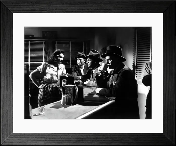 Framed Print : FALLEN ANGEL, Linda Darnell, Bruce Cabot, Dana Andrews, Charles Bickford, 1945, TM and Copyright (c) 20th Century Fox Film Corp. All rights reserved Framed Print : FALLEN ANGEL, Linda Darnell, Bruce Cabot, Dana Andrews, Charles Bickford, 1945, TM and Copyright (c) 20th Century Fox Film Corp. All rights reserved
