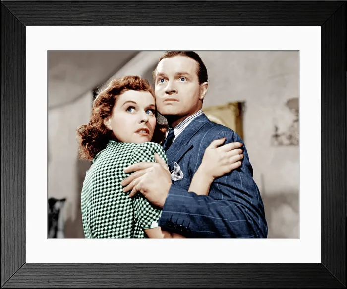 Framed Print : THE CAT AND THE CANARY, from left: Paulette Goddard, Bob Hope, 1939