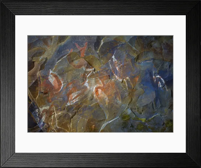 Framed Print : CHILE. Hanga Roa. Easter Island. Rapa Nui National Park. South coast. Cave paintings in Ana Kai Tangata cave, depicting 'manutara' (sea swallows) Framed Print : CHILE. Hanga Roa. Easter Island. Rapa Nui National Park. South coast. Cave paintings in Ana Kai Tangata cave, depicting 'manutara' (sea swallows)