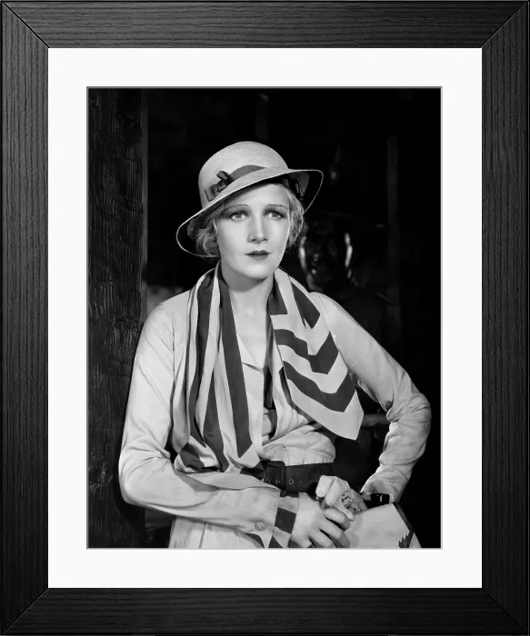Framed Print : PRESTIGE, Ann Harding, in an outfit by Gwen Wakeling, 1932