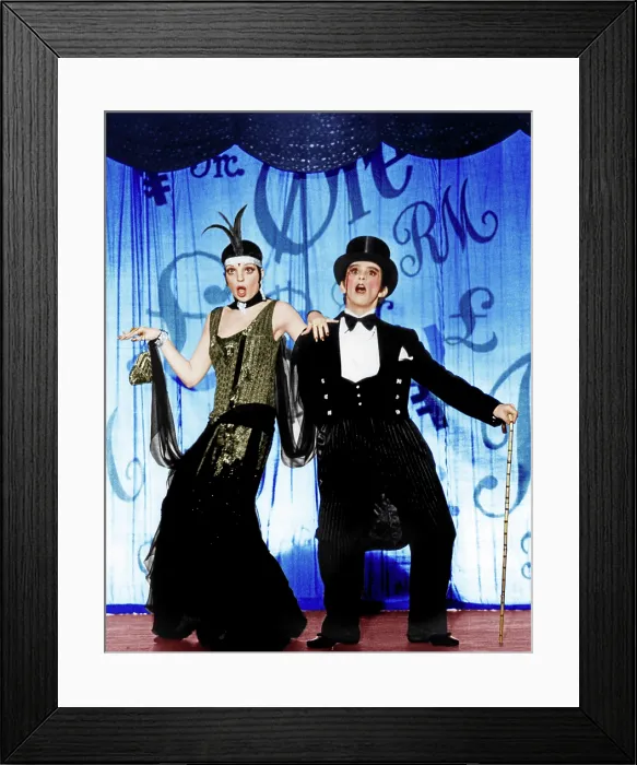 Framed Print : CABARET, from left: Liza Minnelli, Joel Grey, 1972