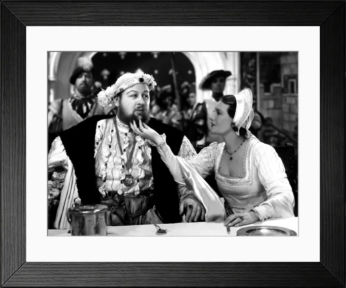 Framed Print : THE PRIVATE LIFE OF HENRY VIII, Charles Laughton, Binnie Barnes, 1933