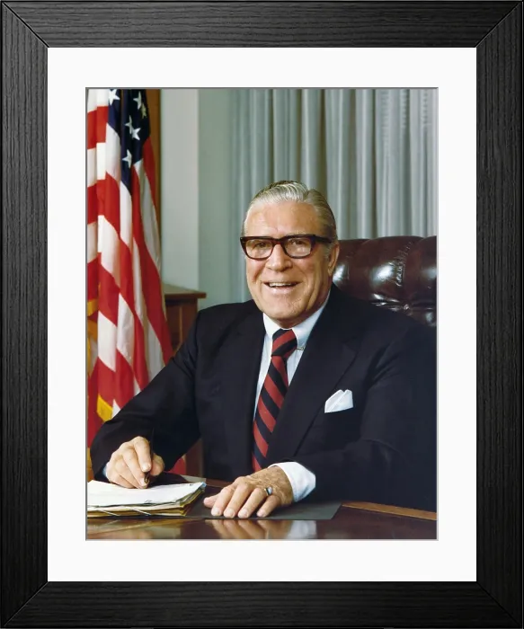 Framed Print : Clarence Kelley as director of the FBI. He served from 1973-1978