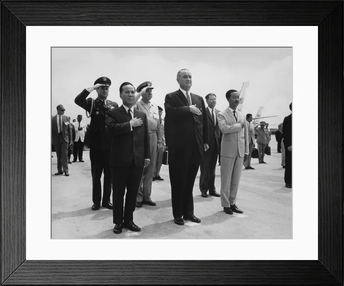 Framed Print : US-South Vietnam summit meeting Framed Print : US-South Vietnam summit meeting