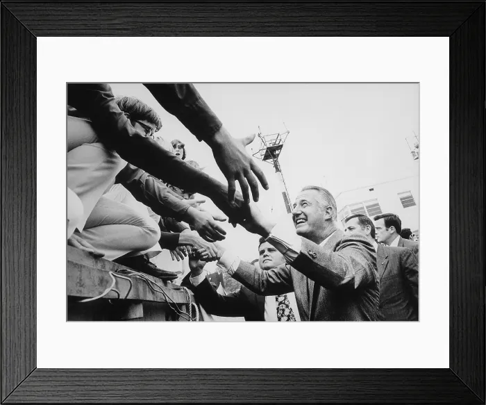 Framed Print : Vice President Spiro Agnew campaigning in 1972