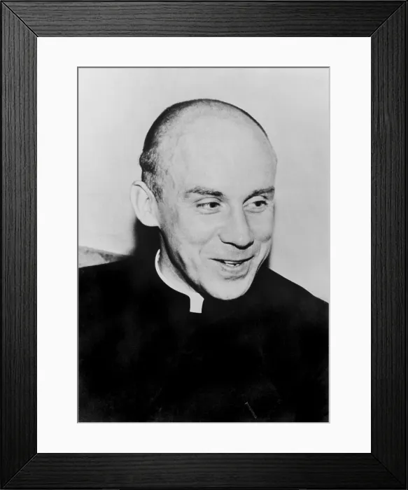Framed Print : Thomas Merton (1915-1968), French American Catholic monk and author on religious and spiritual subjects