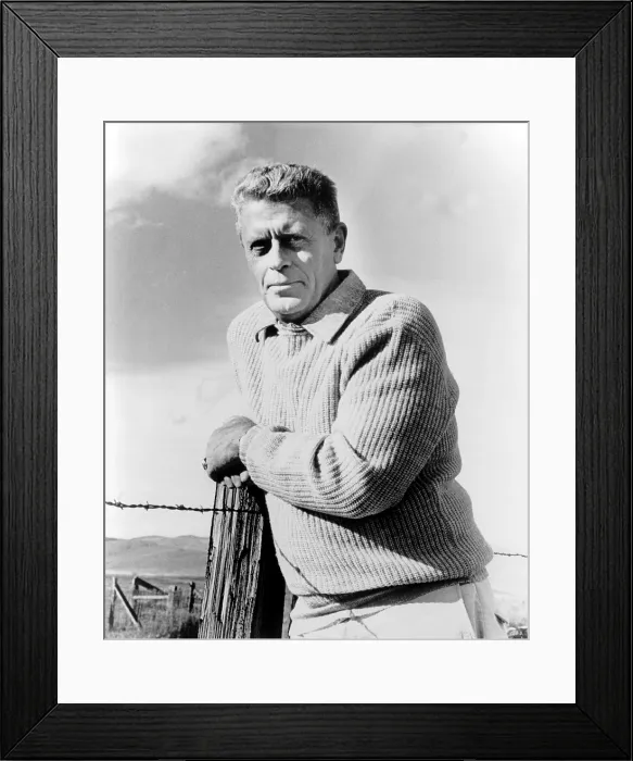 Framed Print : Walter V. Clark (1909-1971), novelist wrote about the American West, best known for the 'The Ox-Bow Incident, ' (1940)
