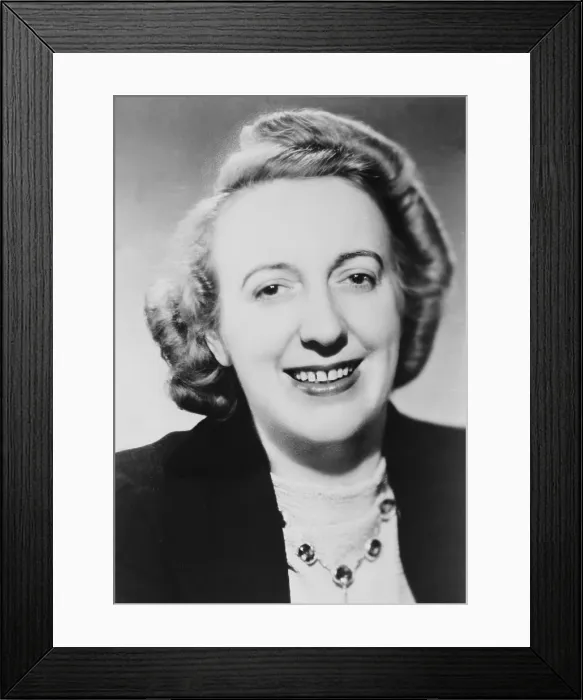 Framed Print : Taylor Caldwell (1900-1985), a very successful popular novelist of multi-generation family sagas, many of which were dramatized for movies and television. 1945 Framed Print : Taylor Caldwell (1900-1985), a very successful popular novelist of multi-generation family sagas, many of which were dramatized for movies and television. 1945