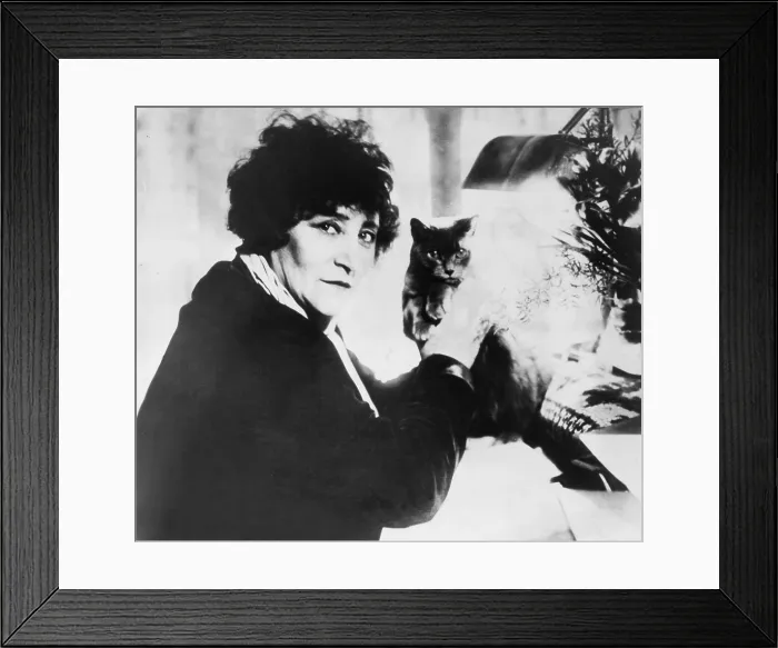Framed Print : Colette (1873-1954) as the most honored female French writer of the first half of 20th century. 1932 Framed Print : Colette (1873-1954) as the most honored female French writer of the first half of 20th century. 1932