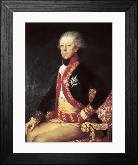 Framed Print : GOYA Y LUCIENTES, Francisco de (1746-1828). Antonio Ricardos. 1793 - 1794. Oil on canvas. SPAIN. Madrid. Prado Museum