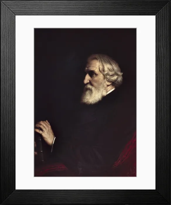 Framed Print : Perov, Vasily (1833-1882). Portrait of Ivan Sergeyevich Turgenev. 1872. Oil on canvas. RUSSIA. Saint Petersburg. State Russian Museum Framed Print : Perov, Vasily (1833-1882). Portrait of Ivan Sergeyevich Turgenev. 1872. Oil on canvas. RUSSIA. Saint Petersburg. State Russian Museum