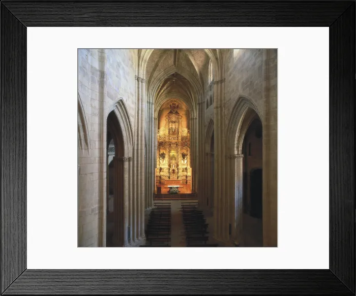 Framed Print : SPAIN. LA RIOJA. NAjera. Monastery of Santa Maria la Real. Main altar (18th c.). Baroque art. Architecture. - Kim Castells / Iberfoto / Everett Collection (245969)**US SALES ONLY**