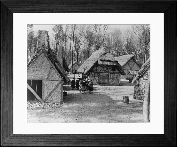 Framed Print : The reconstructed James Forte at the Jamestown Festival Park, in 1957, the year of the 350th anniversary of the establishment of the colony by the Virginia Company of London