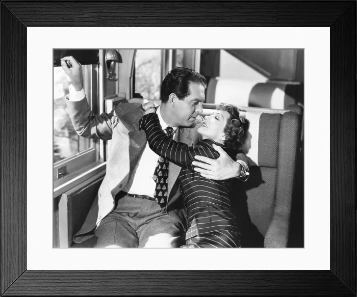 Framed Print : FAMILY HONEYMOON, from left: Fred MacMurray, Claudette Colbert, 1948 Framed Print : FAMILY HONEYMOON, from left: Fred MacMurray, Claudette Colbert, 1948