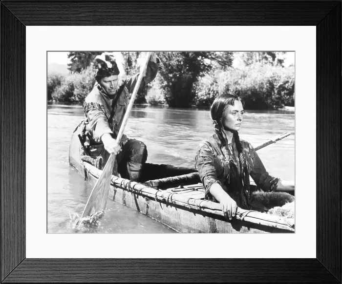 Framed Print : THE FAR HORIZONS, from left: Charlton Heston, Donna Reed, 1955 Framed Print : THE FAR HORIZONS, from left: Charlton Heston, Donna Reed, 1955