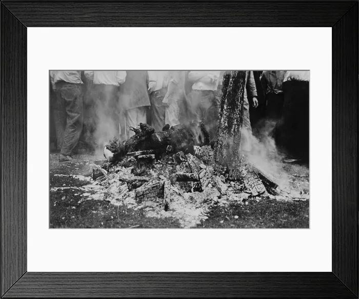 Framed Print : The lynching of Jesse Washington is remembered as the Waco Horror, for its brutality, long duration, and large public participation
